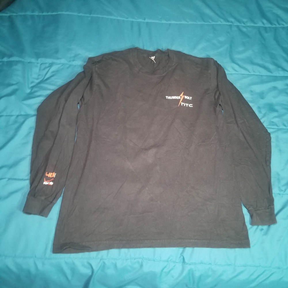 Verizon HTC thunderbolt long sleeve black shirt XL